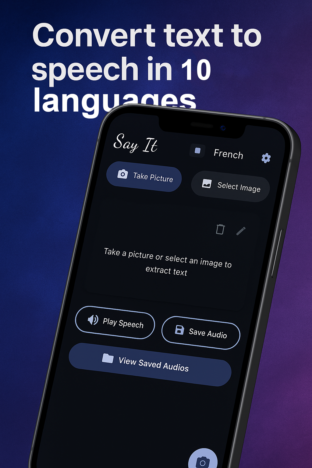 Say It App Interface
